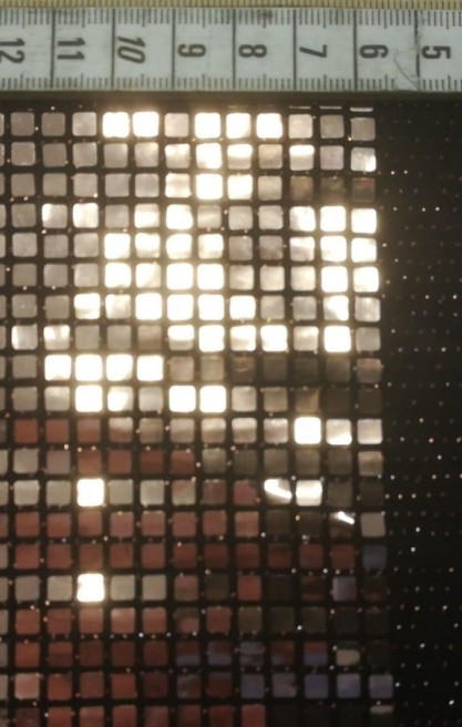 9774 BUZY KUMAŞ/YERLİ/LEZ/POLYESTER/KARE DESENLİ/BAKIR/135 CM