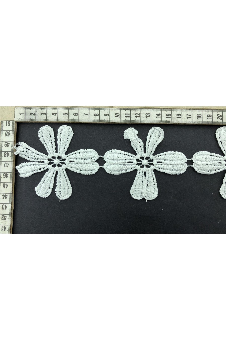 Brode Yerli Güpür Bant Parlak Polyester Ham 7 CM