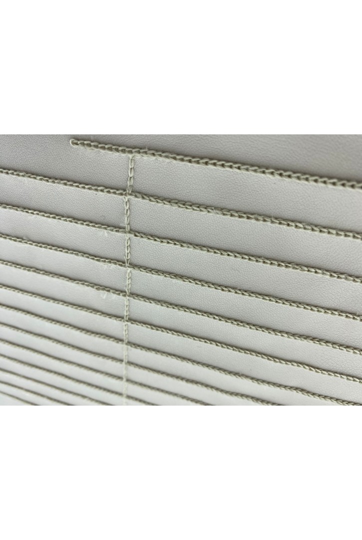 18854 DERİ/YERLİ/LEZ/SUZÜNELİ/BEYAZ ZEMİN - KREM İP