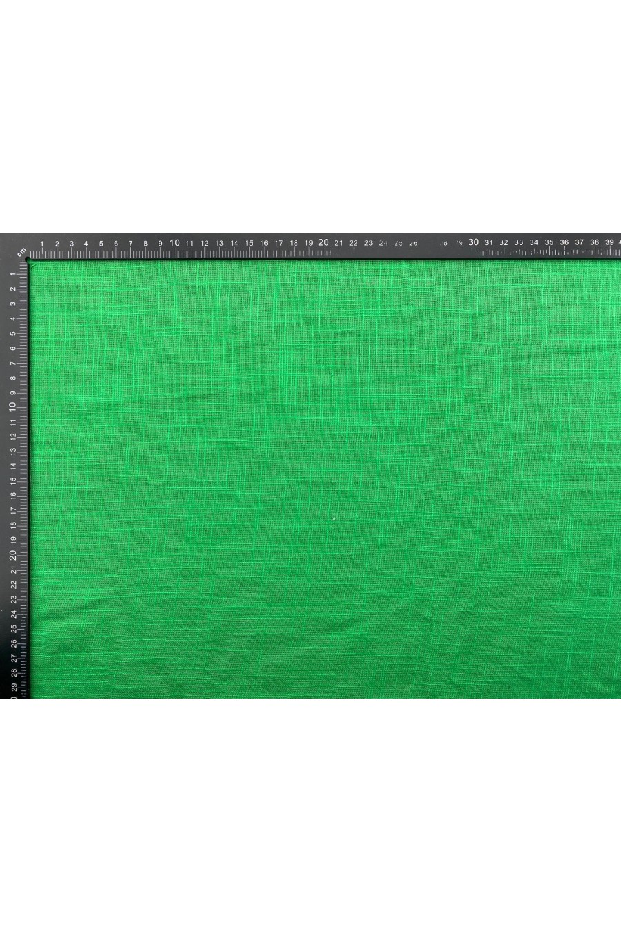 Flamalı Benetton Yeşil Keten Kumaş