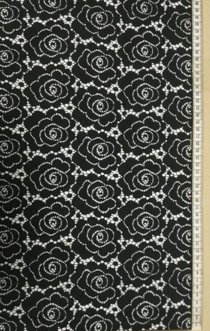 5698 DANTEL/LEZ/POLYESTER/SİYAH