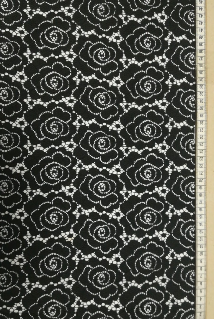 5698 DANTEL/LEZ/POLYESTER/SİYAH