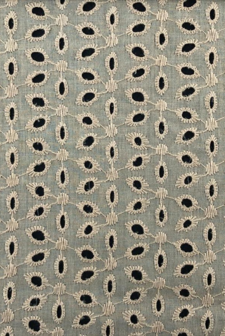 Bej Bohrerli Pamuk Vual Brode