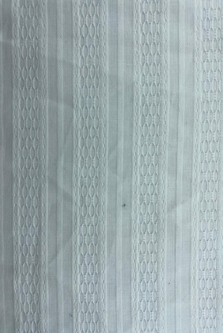 Off White Armürlü İthal Pamuk Kumaş, 145 cm