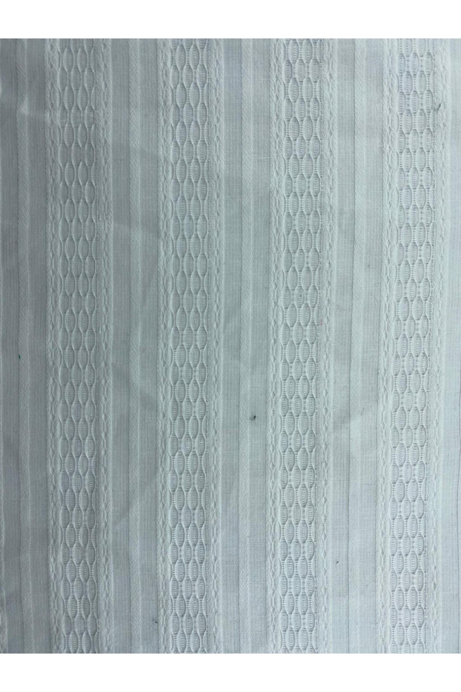 Off White Armürlü İthal Pamuk Kumaş, 145 cm