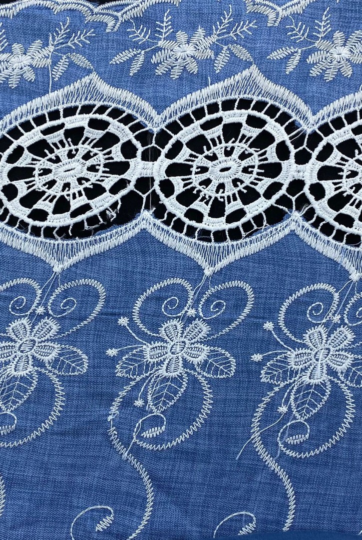 20954 BRODE/YERLİ/LEZ/POLYESTER/MAVİ/150 CM