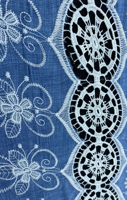 20954 BRODE/YERLİ/LEZ/POLYESTER/MAVİ/150 CM