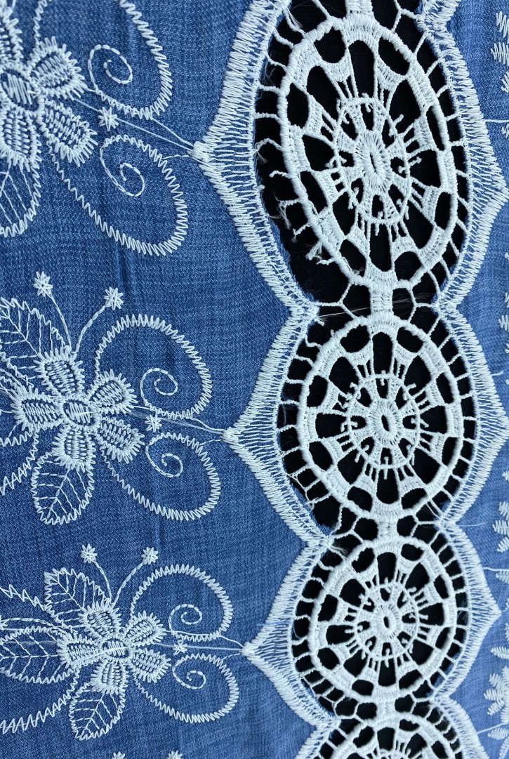 20954 BRODE/YERLİ/LEZ/POLYESTER/MAVİ/150 CM