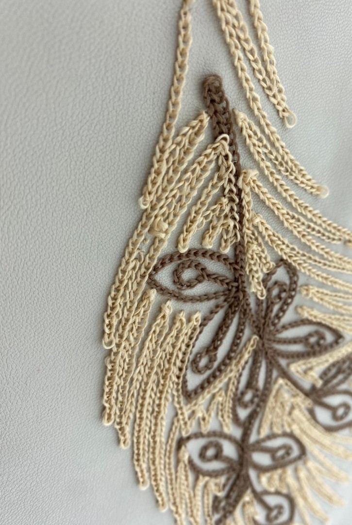 18865 KUMAŞ/YERLİ/LEZ/SÜZENELİ/DERİ/KREM ZEMİN-RENKLİ