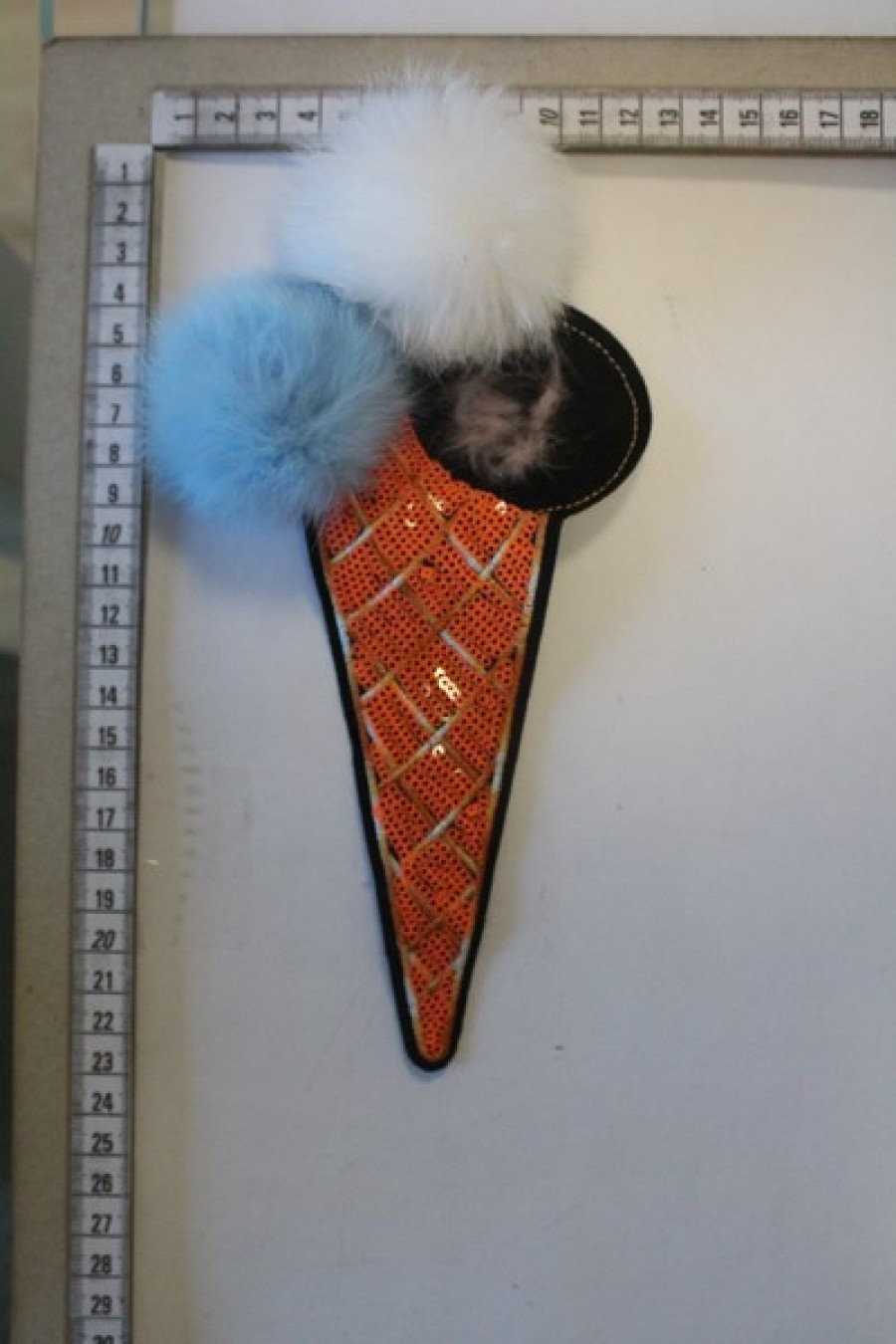 Renkli Dondurma Figürlü Aplik Aksesuar