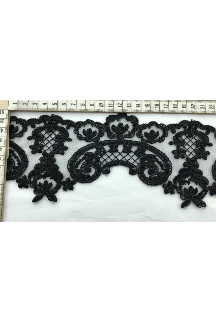 Siyah Kordlu Düz Brode Bant, Yerli Polyester Siyah Kordlu Düz Brode Bant, Yerli Polyester