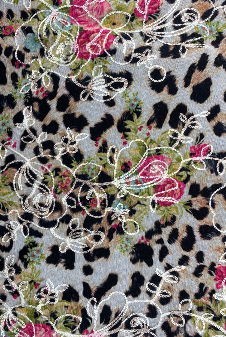 20040 BRODE/YERLİ/LEZ/POLYESTER/LEOPAR/130 CM