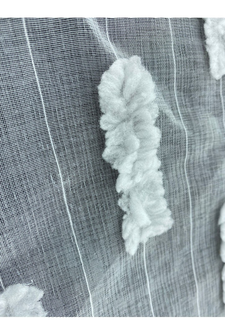 Beyaz Polyester Şifon Kumaş