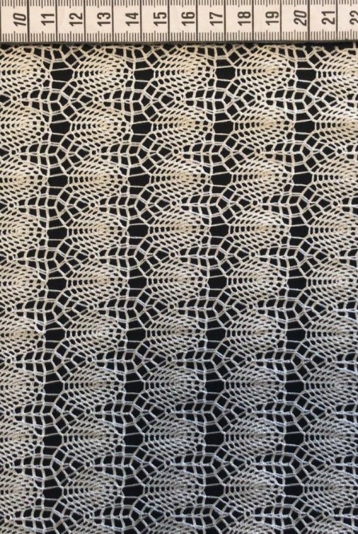 Ham Renk Polyester Dantel, 150 cm