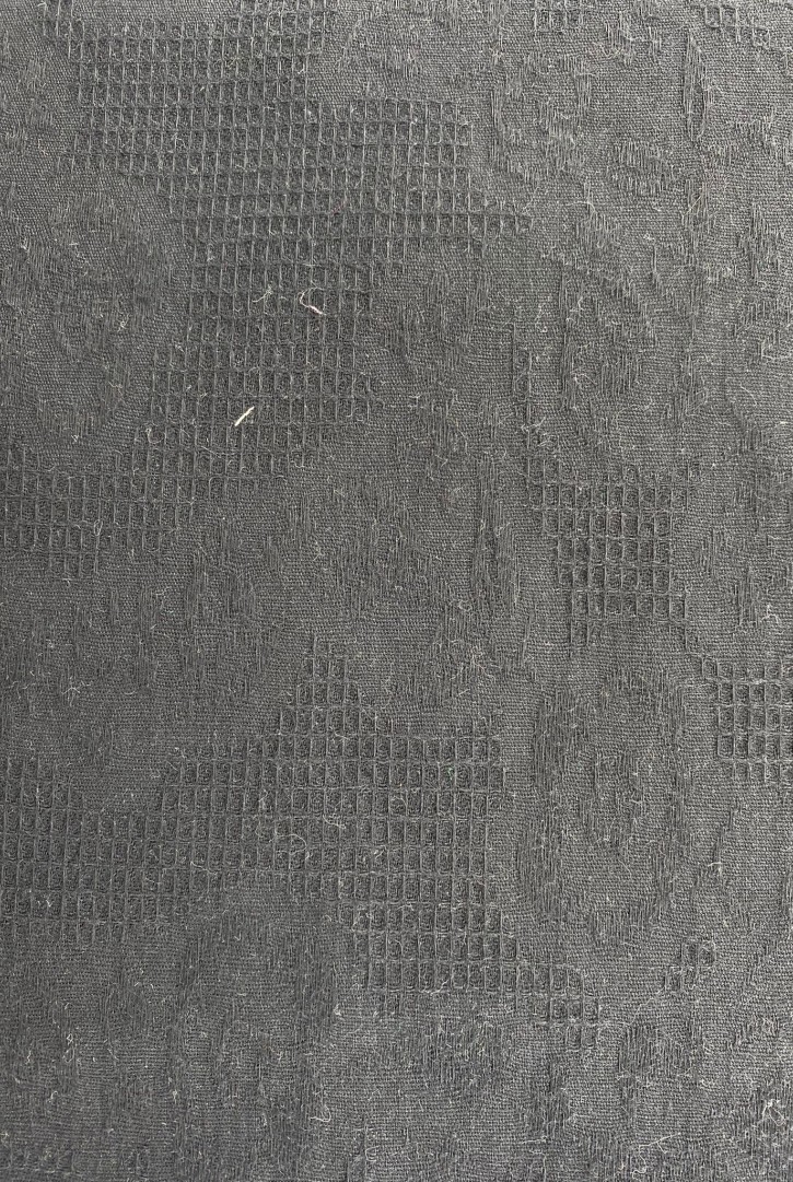 Siyah Armürlü Pamuk Kumaş, İthal, 143 cm