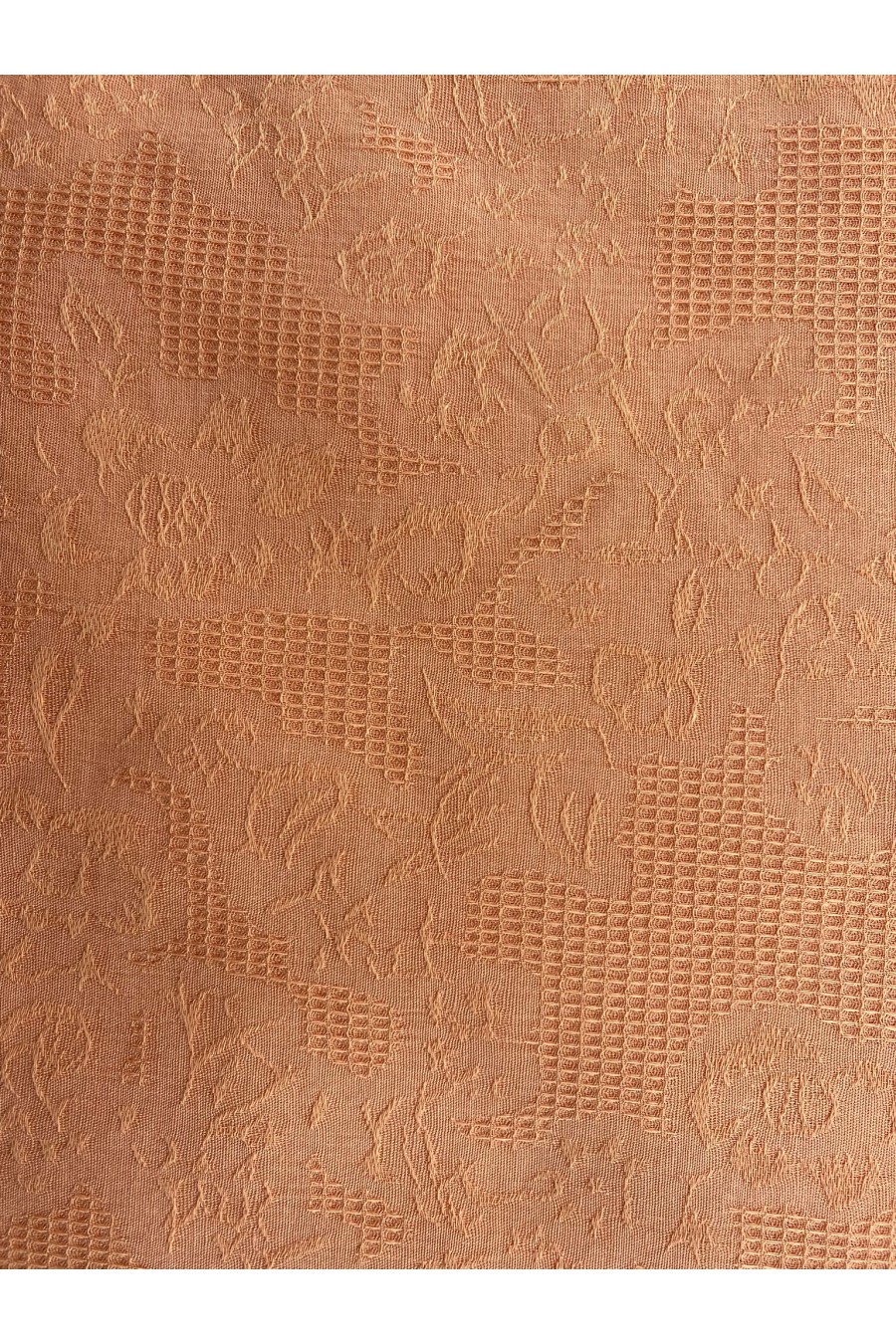 Oranj Armürlü Pamuk Kumaş