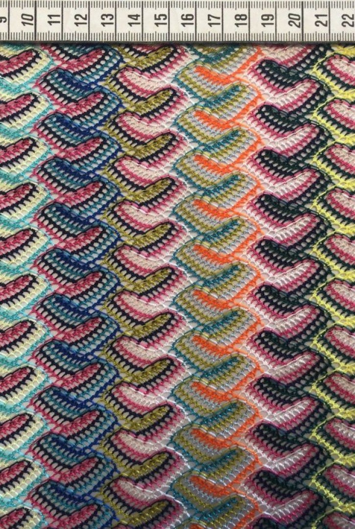 150 cm Çok Renkli Dantel