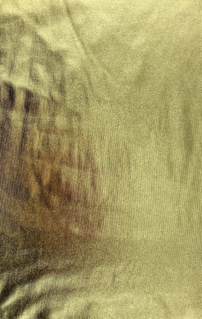 Gold Varak Baskılı Likralı Süprem Polyester Kumaş, 160 cm