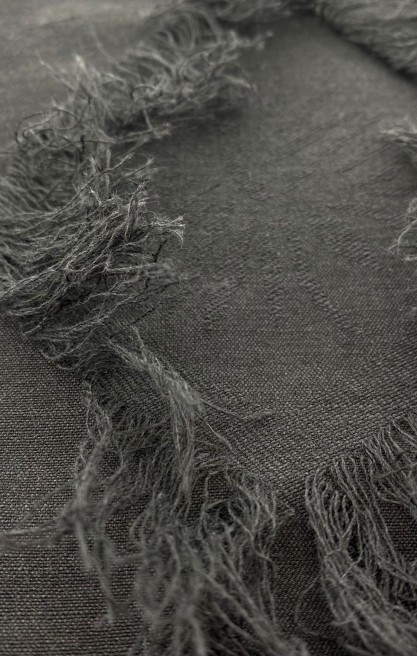 Antrasit Şifon Kumaş - Yerli Pamuk Polyester (11557)