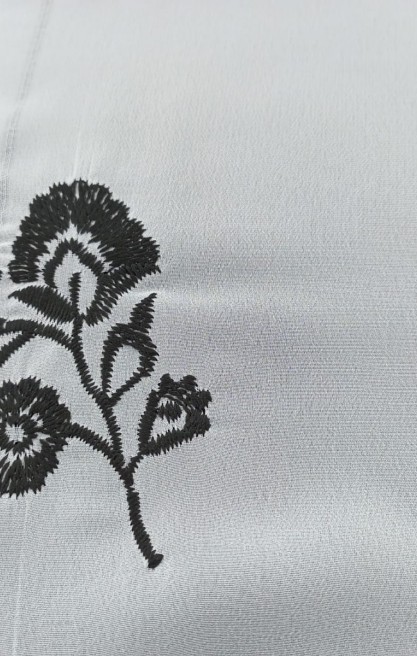 Off White Zemin Şifon Kumaş