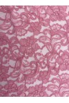 Gül Desenli Yerli Dantel Kumaş - 157 cm Polyester