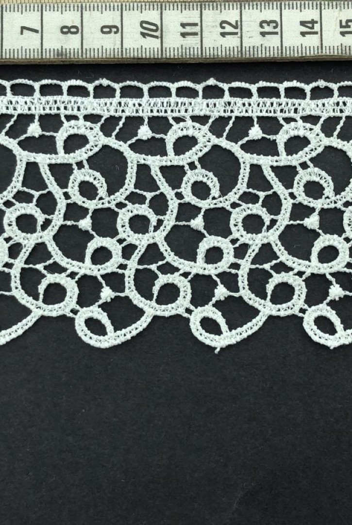 Brode Yerli Bant Güpür Parlak Polyester Ham 6.5 CM