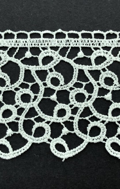 Brode Yerli Bant Güpür Parlak Polyester Ham 6.5 CM