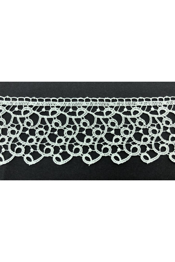 Brode Yerli Bant Güpür Parlak Polyester Ham 6.5 CM