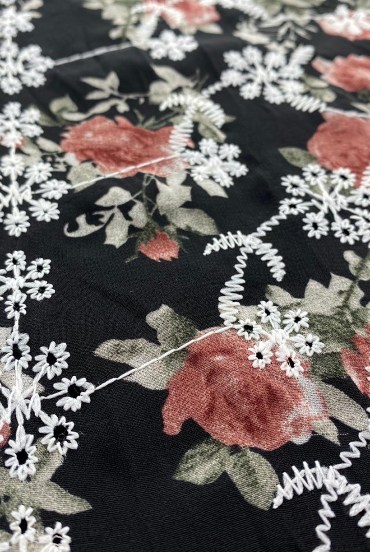 İthal Şifon Zeminli Brode