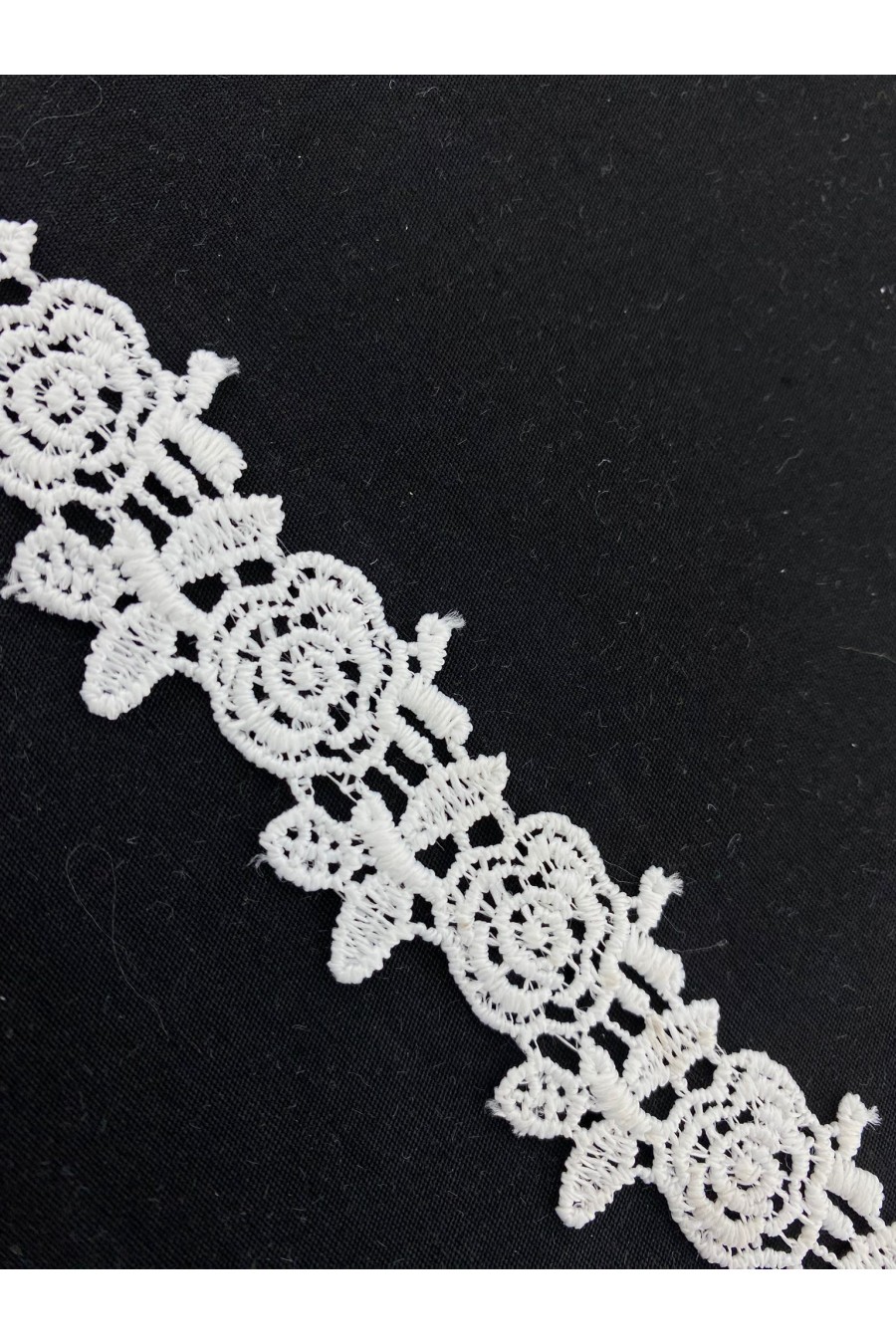 8012-METRE Mat Polyester Ham Güpür Brode Bant, Yerli