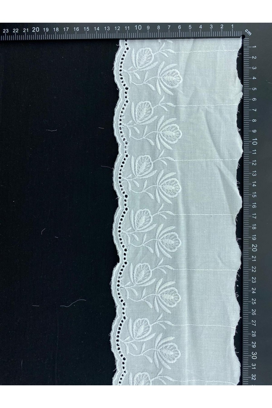 Yerli Vual Polyester Brode Bant, 7,5 cm