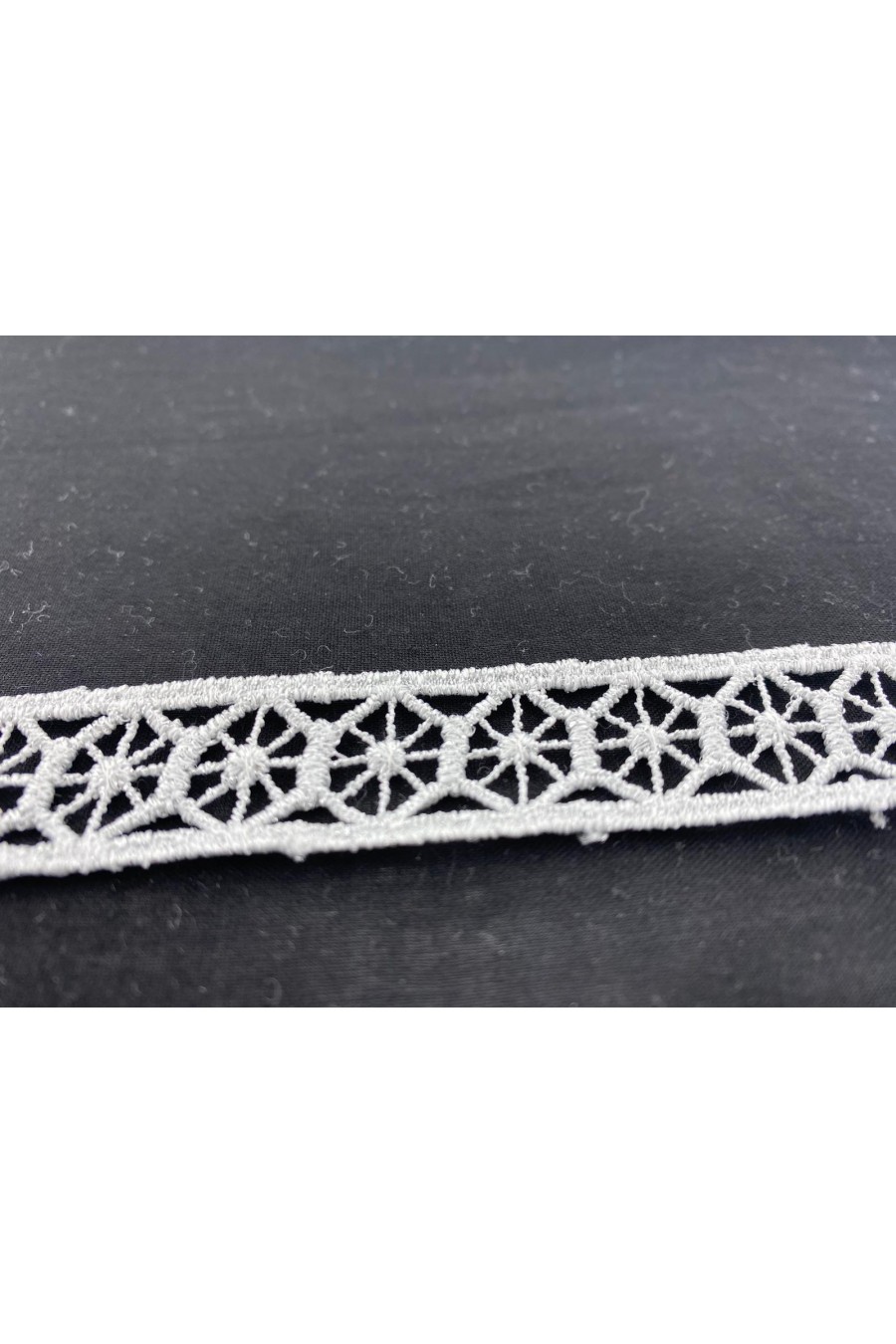 Gümüş Lurex İşlemeli Güpür Brode Bant, Yerli