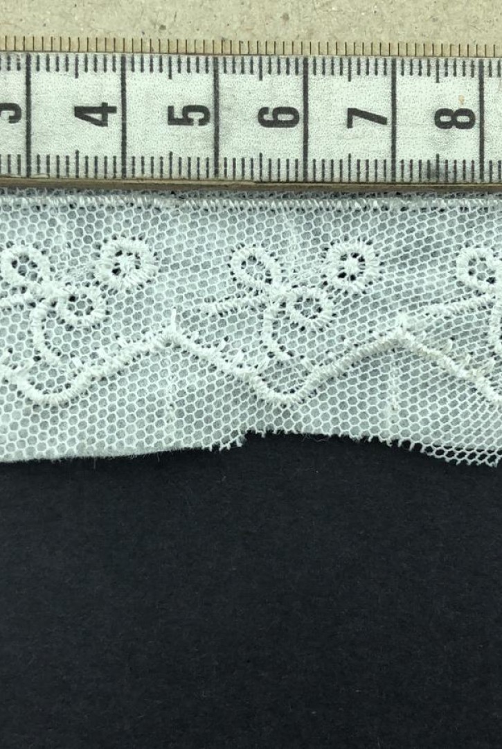 Parlak Ham Tül Brode Bant