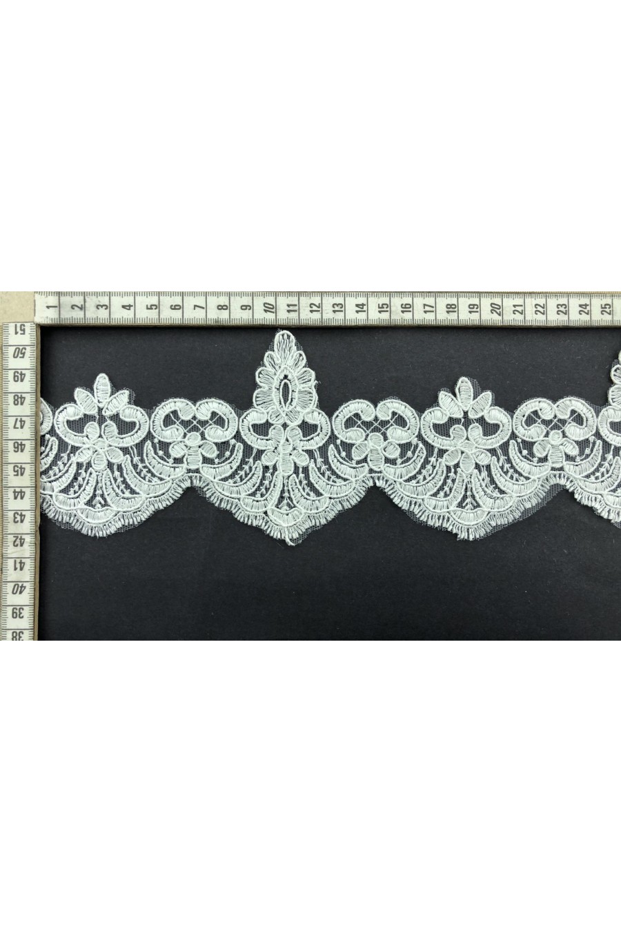 Kordena Aplik Brode, Polyester, Ham