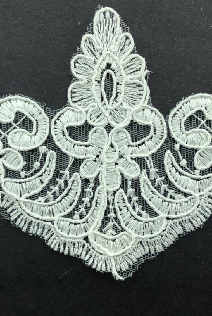 Kordena Aplik Brode, Polyester, Ham