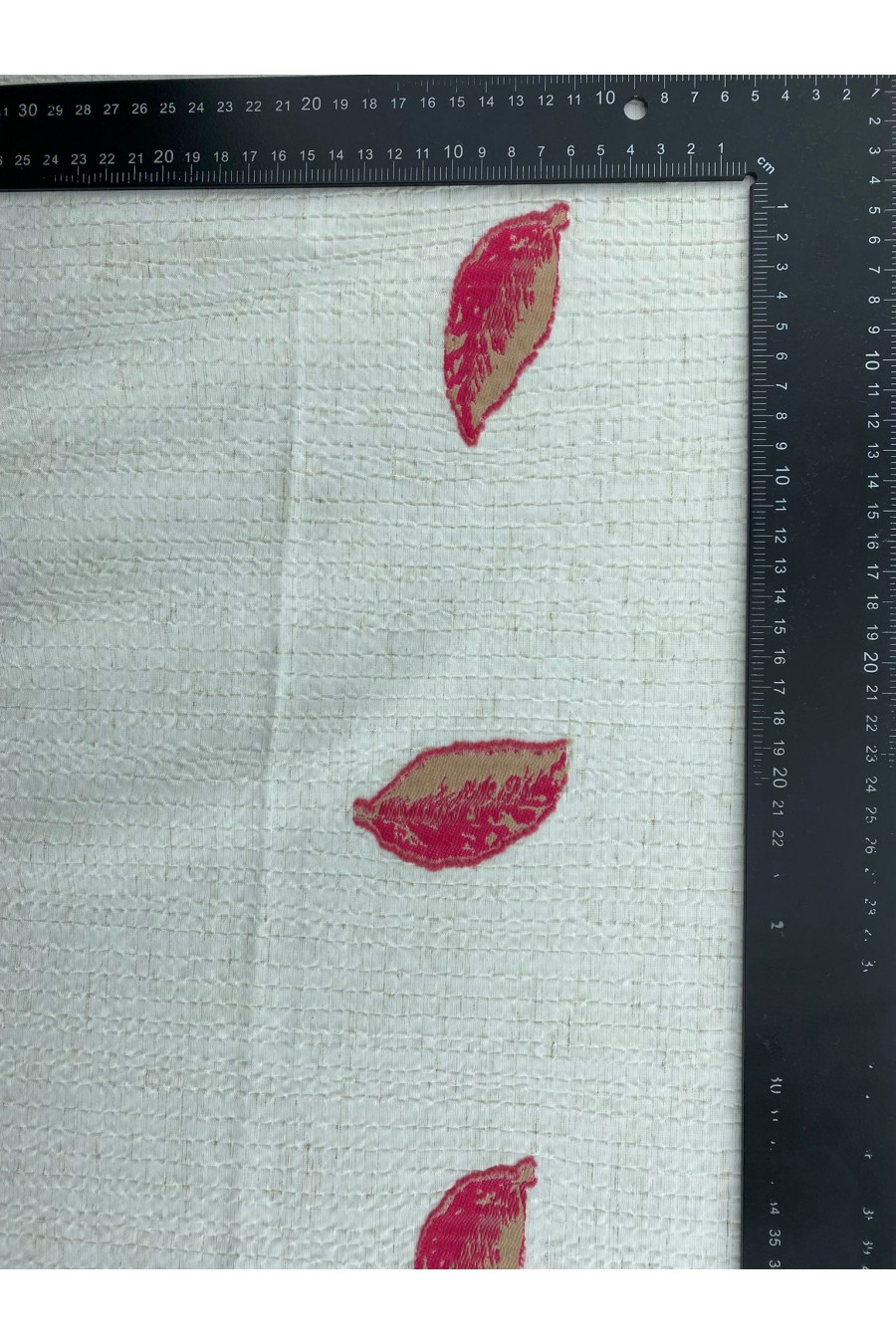 150 cm Fuşya-Bej Likralı Viskon Polyester Dokuma Kumaş, Yerli