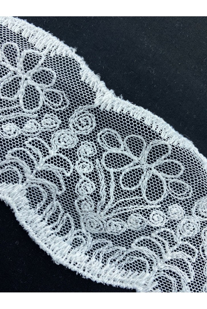 Beyaz Mat Polyester Brode Bant