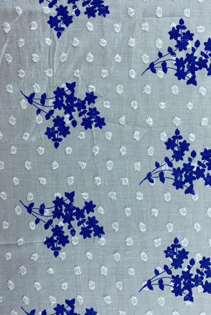 13249 BRODE/YERLİ/LEZ/VUAL/PAMUK POLYESTER/KASAR ZEMİN/MAVİ ÇİÇEKLİ/DİJİTAL BASKI/150 CM