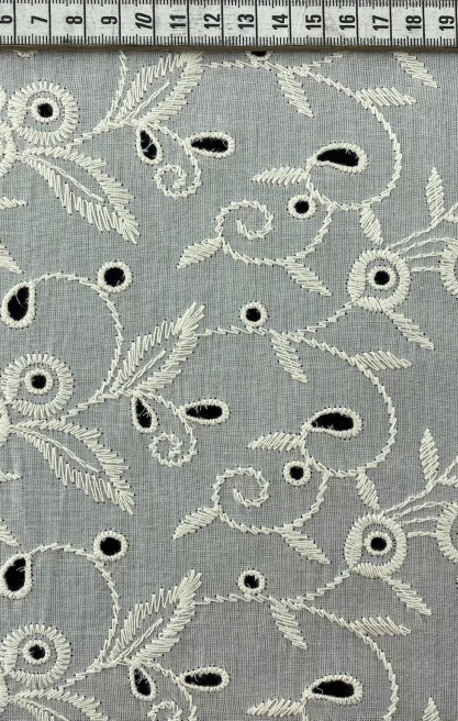 Bohrerli Yerli Brode Kasar Renk – Mat Polyester Vual Kumaş | 135 cm