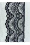 Siyah Likralı Bant Dantel – 9,5 cm