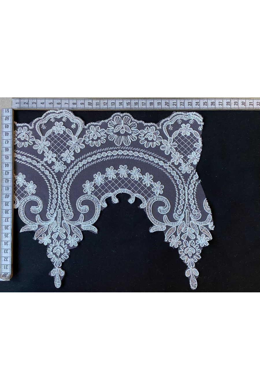 Ham Yapıda Kordlu Düz Brode Bant, Polyester, Yerli