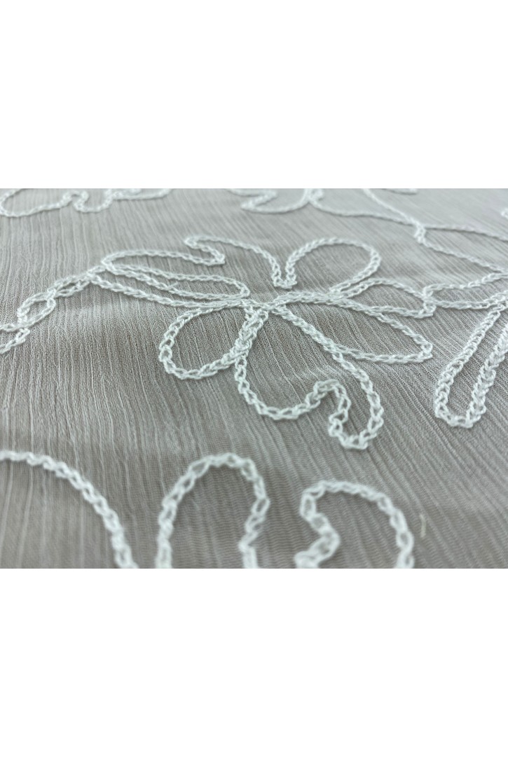 Beyaz Polyester Brode, Yerli, 130 cm