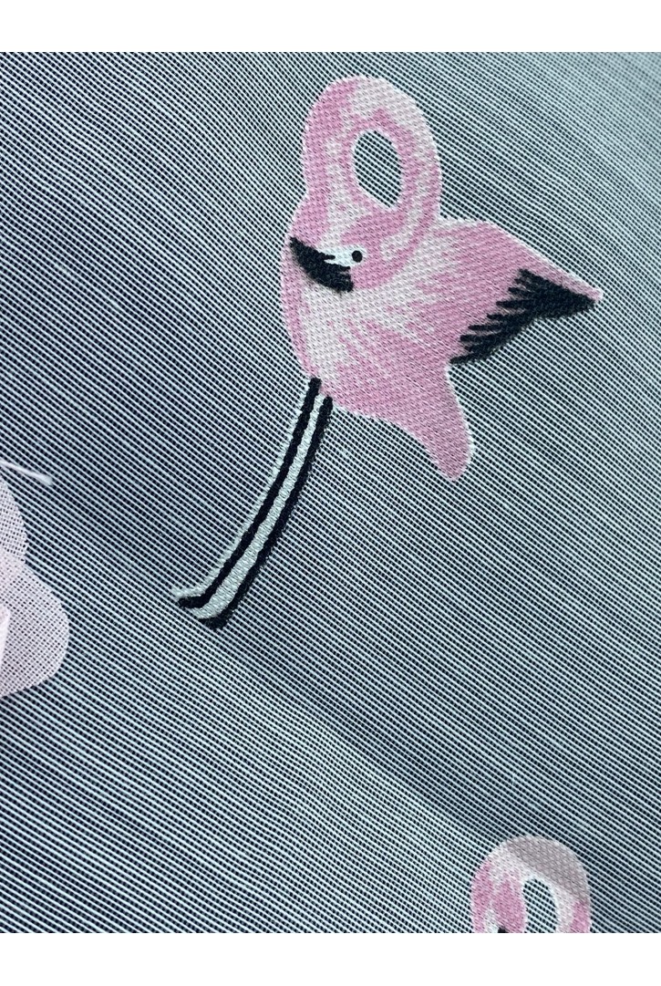 19428 TÜL ÜZERİ/İTHAL/LEZ/POLYESTER PAMUK/FLAMINGO NAKIŞLI/DEVORE/PEMBE/150 CM
