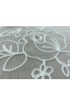 19399 BRODE/YERLİ/LEZ/POLYESTER/BEYAZ/125 CM