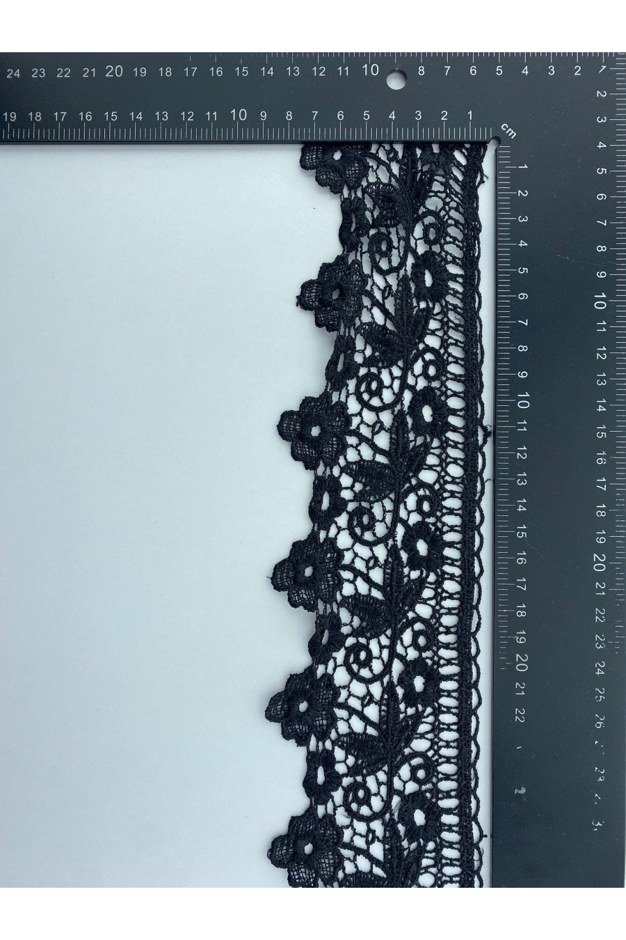 Siyah Parlak Polyester Brode Bant