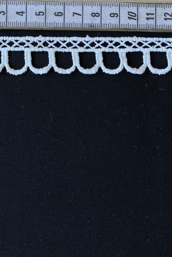 2,5 cm Ham Mat Polyester Güpür Brode Bant