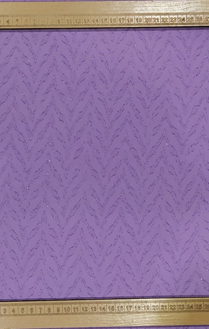 Simli Lila Renk Şifon Jakarlı Kumaş, Yerli Polyester, 150 cm