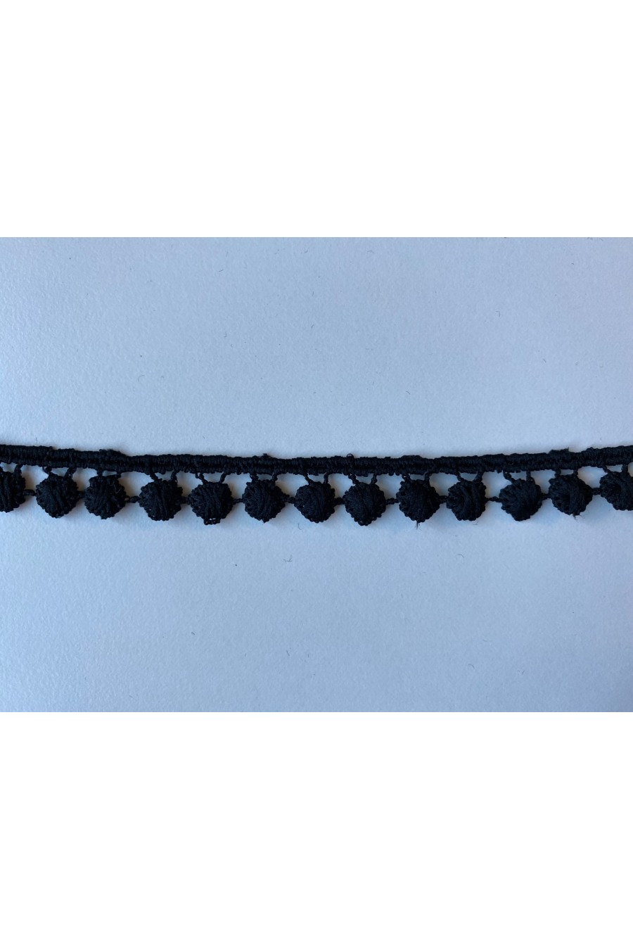 3849 BRODE/YERLİ/BANT/GÜPÜR/MAT POLYESTER/SİYAH/1 CM