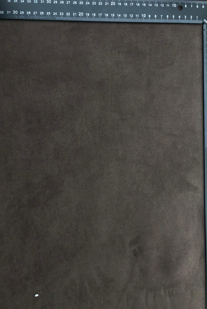 Siyah Süet ve Kürk Kuzu Kumaş