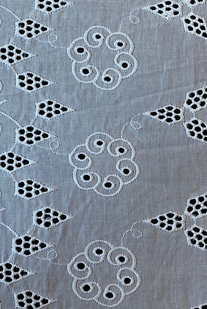 Kasar İşlemli Mat Polyester Vual Brode Kumaş